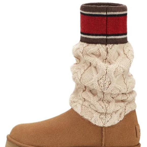 BNIB UGG Sweater Letter Tall Boots (10) SOLD OUT! - Picture 3 of 4